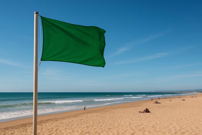 Qué significa la bandera verde en la playa |  De seguridad y señales