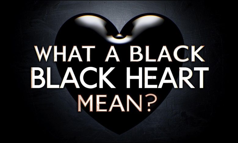 qué significa un corazón negro