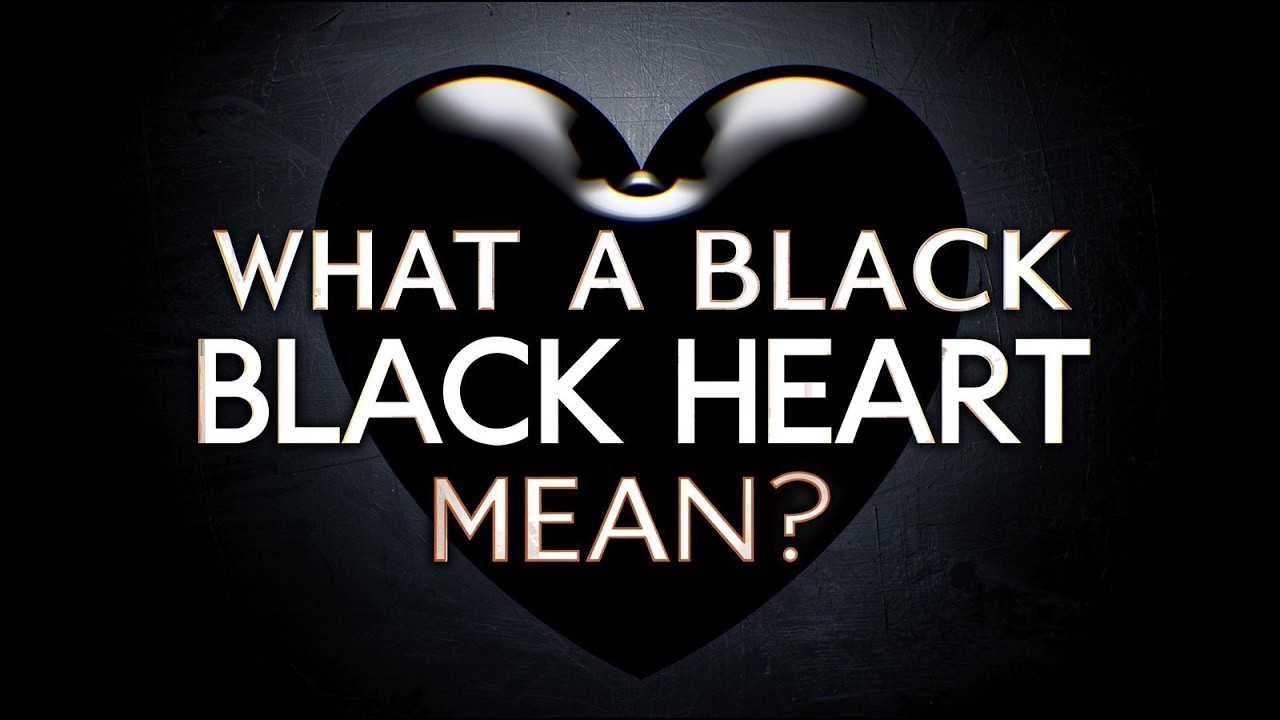 qué significa un corazón negro