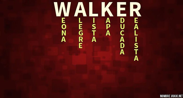 qué significa walker