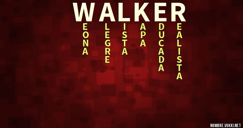 qué significa walker