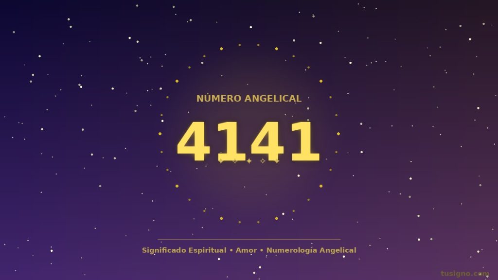4141 significado espiritual: qué mensaje te envían los ángeles